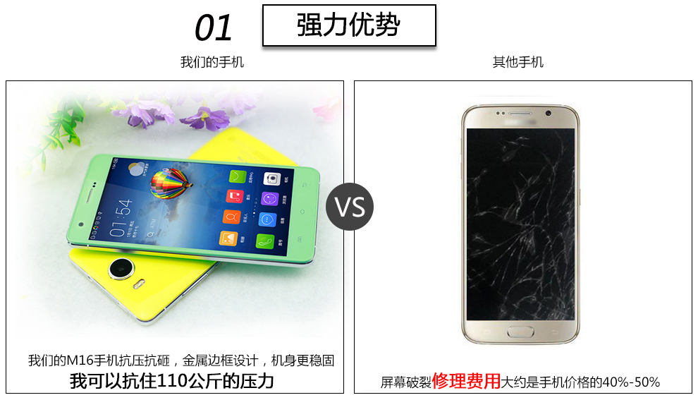 诺亚信（NOAIN）M16 智能手机 移动4G手机 双卡双待 白色