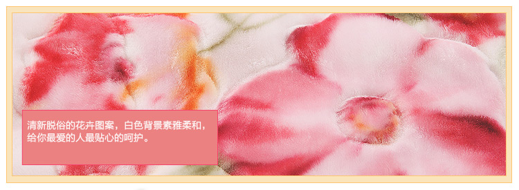 水星家纺 冬用双层超厚毯子 魏玛小镇 粉爱 加厚双层拉舍尔毛毯 魏玛小镇 200*240cm