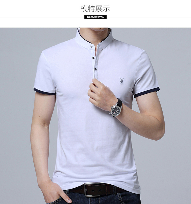 融迈 青年t恤休闲衬衫男春夏季短袖衬衣男士春装衣服套头衫mxn9812