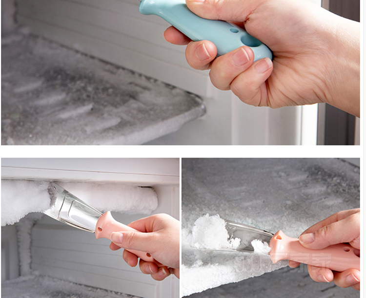 季萌 冰柜不锈钢除冰铲冰箱除冰器冰铲子除霜铲冷冻除冰铲 静谧蓝色