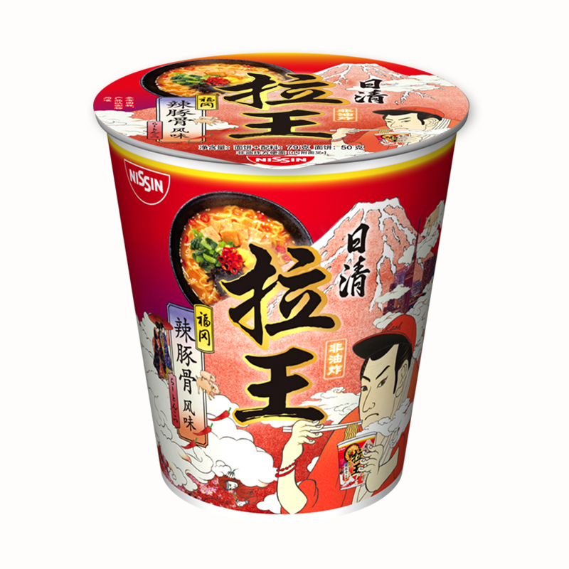 日清 拉王方便面 速食泡面 包邮 三口味各1杯 组合