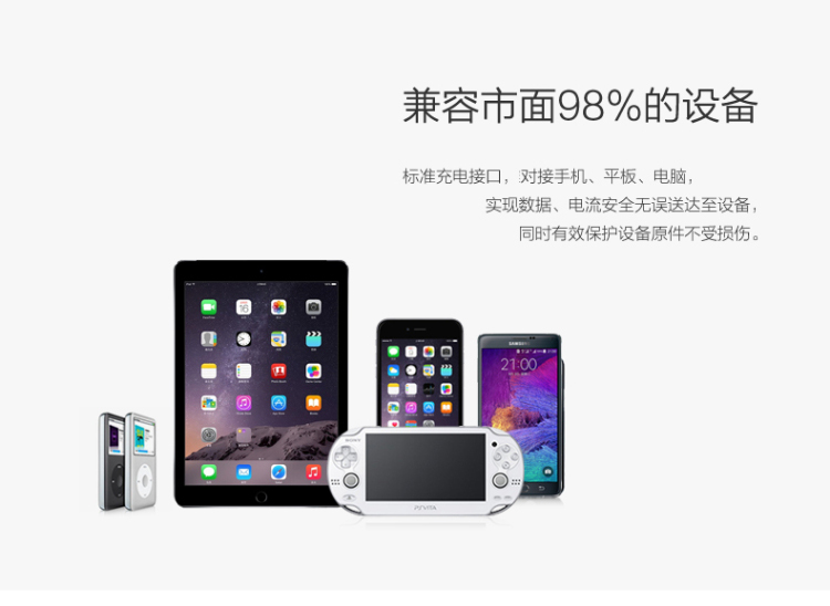 
                                        品胜数据线快充适用于苹果 iphone7/5S/6/6s Plus手机数据线USB充电器线 新版 1米 标配+品胜2A充电器                