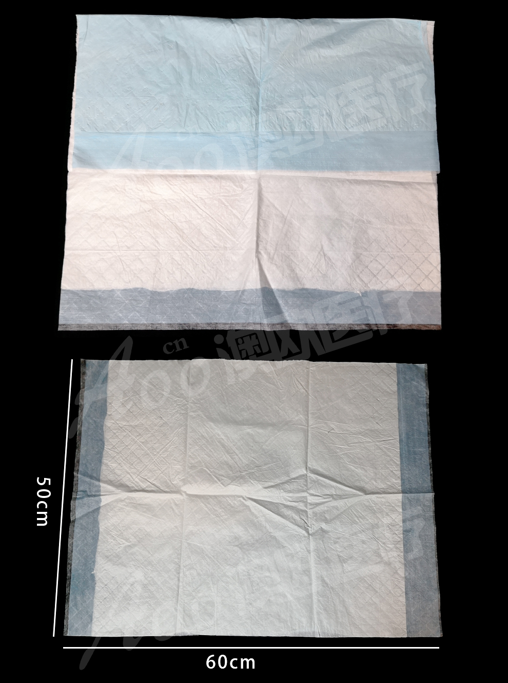 澳欧aoocn医用垫单医用护理垫加厚5060cm吸水透气隔尿垫2层纸床垫北京