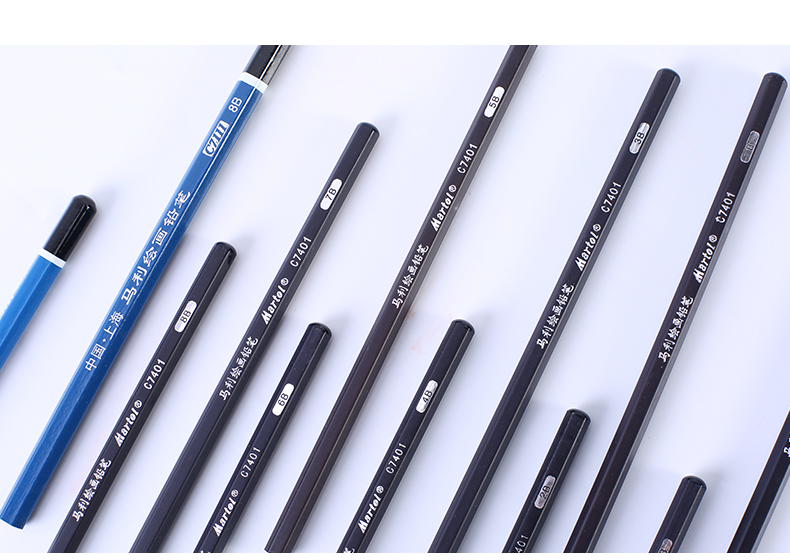 马利(maries) 素描铅笔 炭笔 绘画美术铅笔 单支 8b