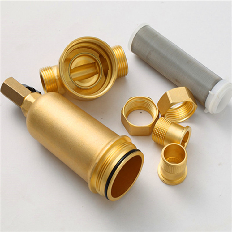 全铜壁挂炉前置过滤器高温净水器管道滤水器除垢全铜前置 六分活结