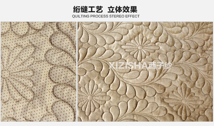 西子纱毛绒沙发垫防滑四季实木沙发坐垫沙发靠巾沙发套 凤尾浅灰色 90*160CM