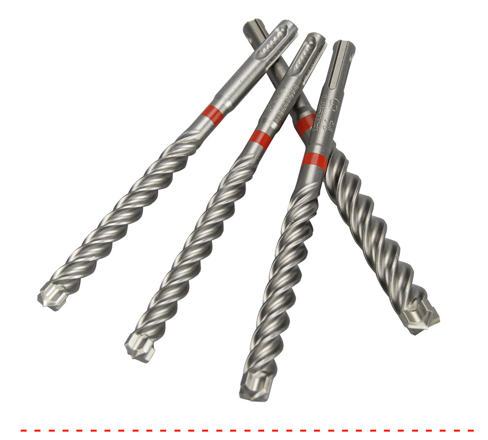 喜利得 四坑钻头四刃碳化钨合金冲击钻头te-cx系列 圆柄四坑钻头电锤