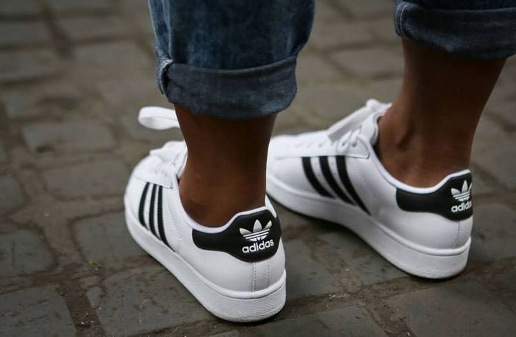 阿迪达斯板鞋三叶草经典黑白金标贝壳头男女鞋中性情侣鞋 g17068 36