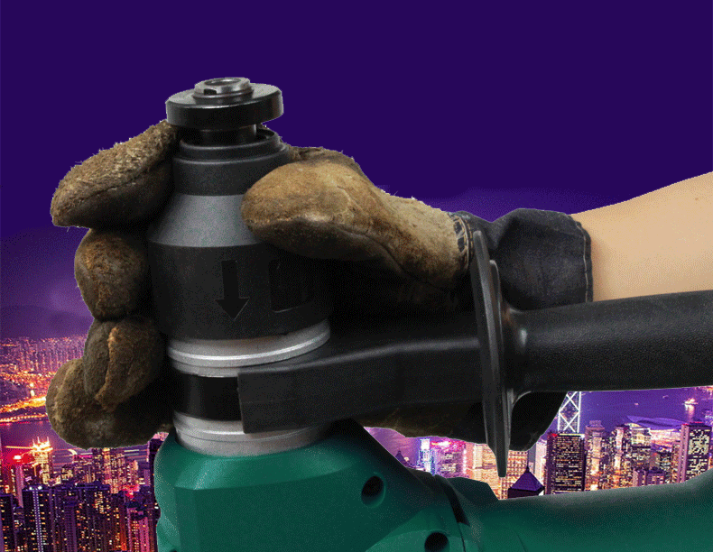 老alaoa1200w工业型大功率四坑电锤电镐两用多功能冲击电钻la414032原