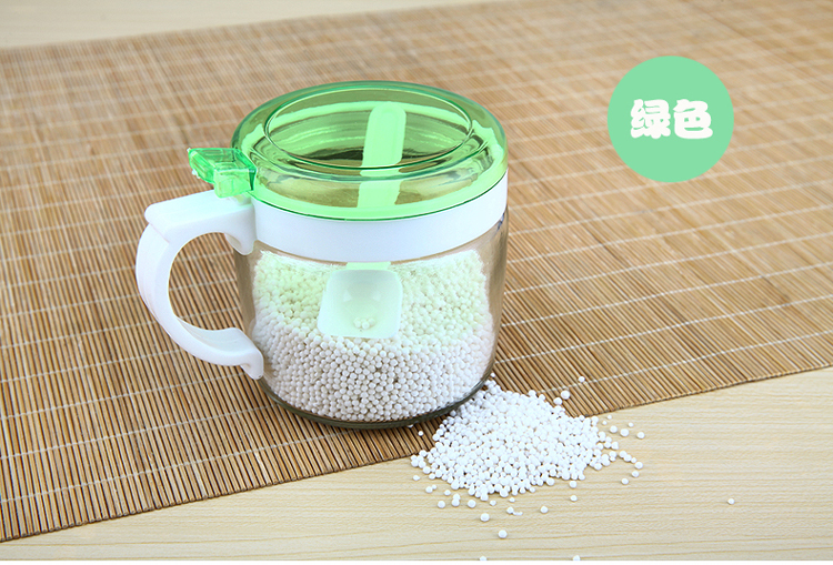 
                                        豆萁调味罐 玻璃调料瓶 创意厨房用品调料盒调味盒 玻璃调味罐1个                