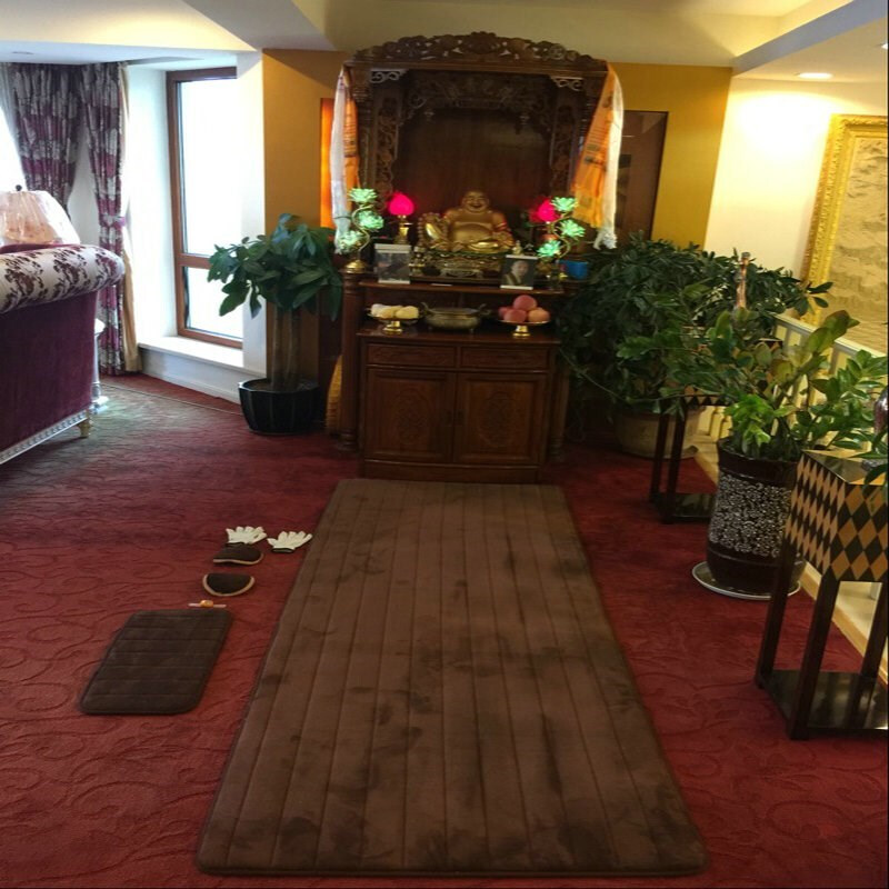 宝诗顿加厚顺滑拜垫拜佛垫家用拜忏滑垫磕大头长头四季款108礼拜垫子