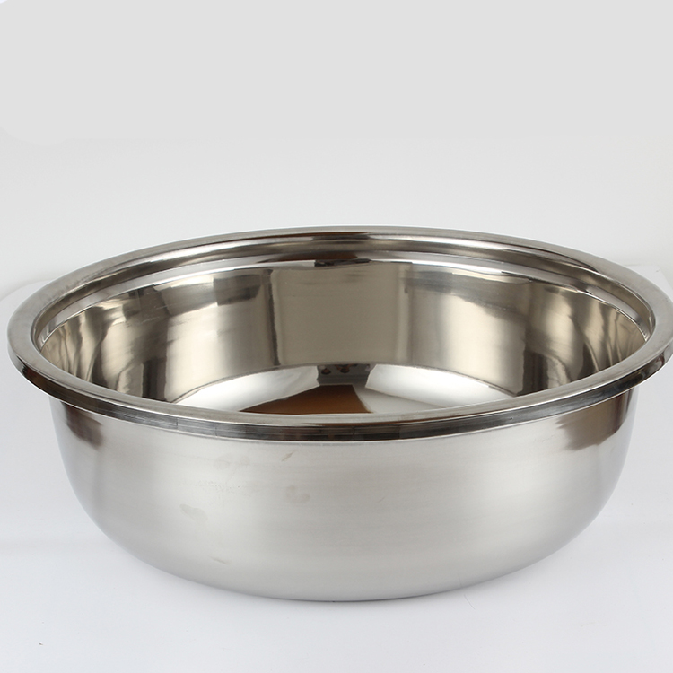 不锈钢盆 加加大盆子洗澡盆加厚加深洗脸盆圆形不锈钢大盆洗衣服大盆