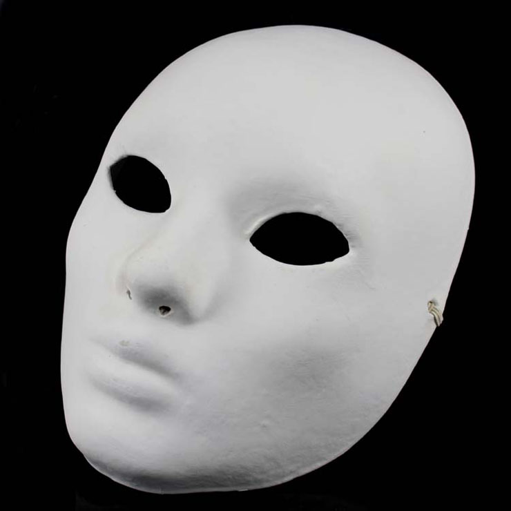 男女款白坯面具纯白白色涂鸦面 加厚 - 女款1个【图片 价格 品牌 报价