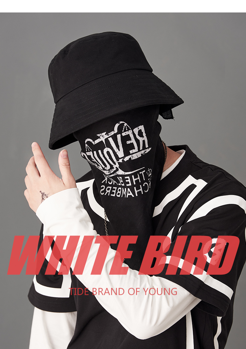 bird渔夫帽男女帽子休闲百搭日系防晒太阳帽原宿遮阳帽纯色简约潮牌pm