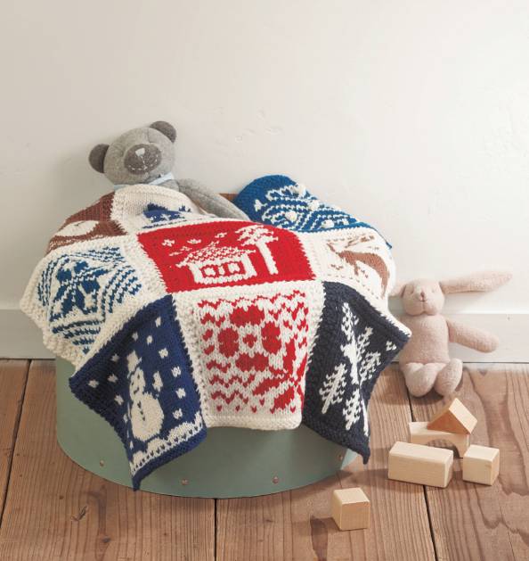 正版书籍 一看就会的北欧提花编织花样100例