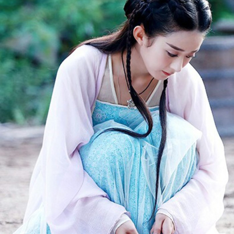 花千骨同款古装服装飘逸汉服赵丽颖襦裙仙女衣服舞蹈服cos演出服