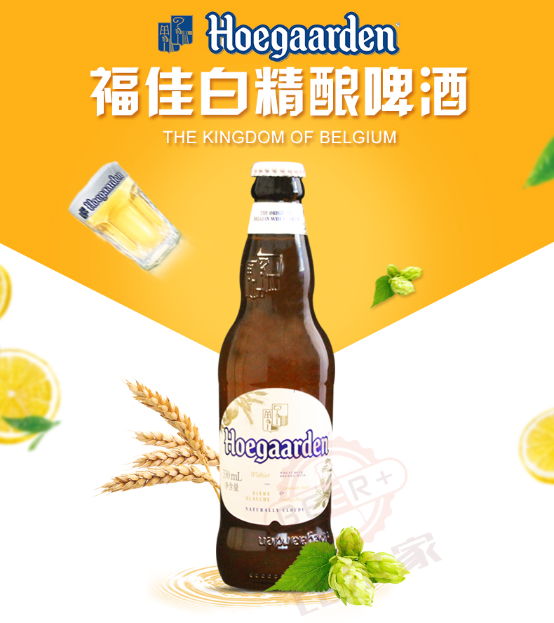 Hoegaarden 福佳比利时啤酒品牌 精酿啤酒瓶装