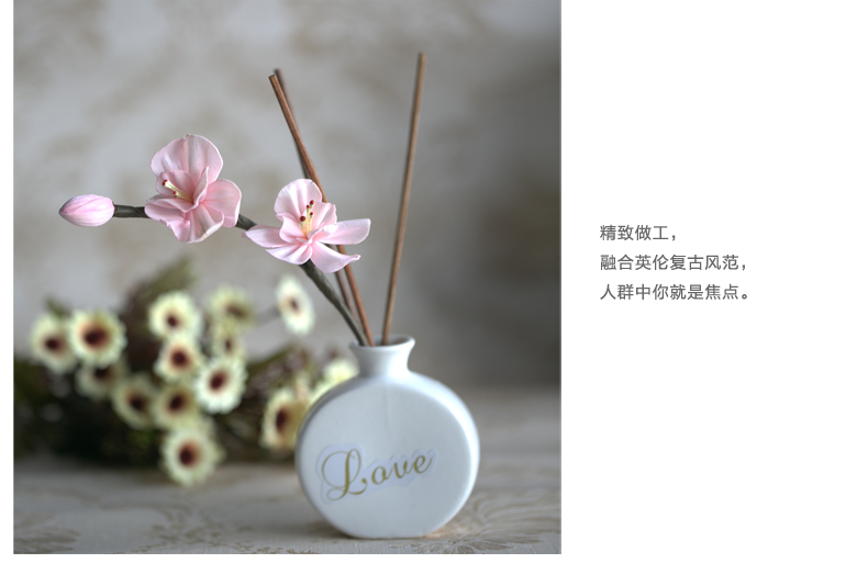伊莎贝拉无火香薰套装 室内香薰精油 无烟香薰瓶 养生器械 白色 百合