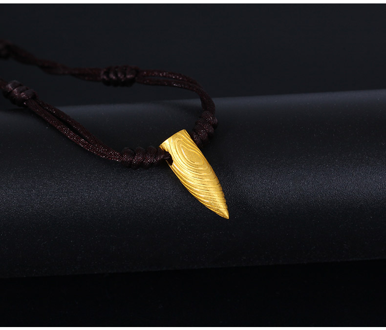 新年礼物兆亮珠宝黄金吊坠男款足金999子弹项链挂坠精品3d硬金送男友