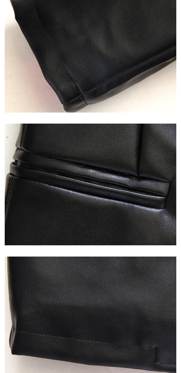 卡嘟撒 2015青春新款皮衣韩版男士潮流修身皮衣男式外套皮西装 活力