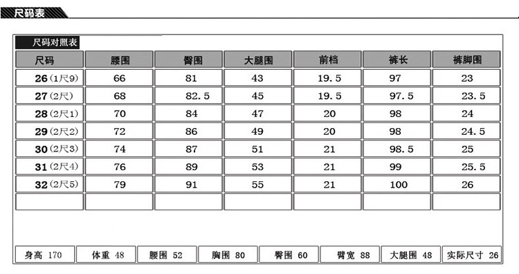 御语谜裳2015秋季新款修身牛仔长裤女大码弹力中腰铅笔裤女SL2168 蓝色 28码/2尺1