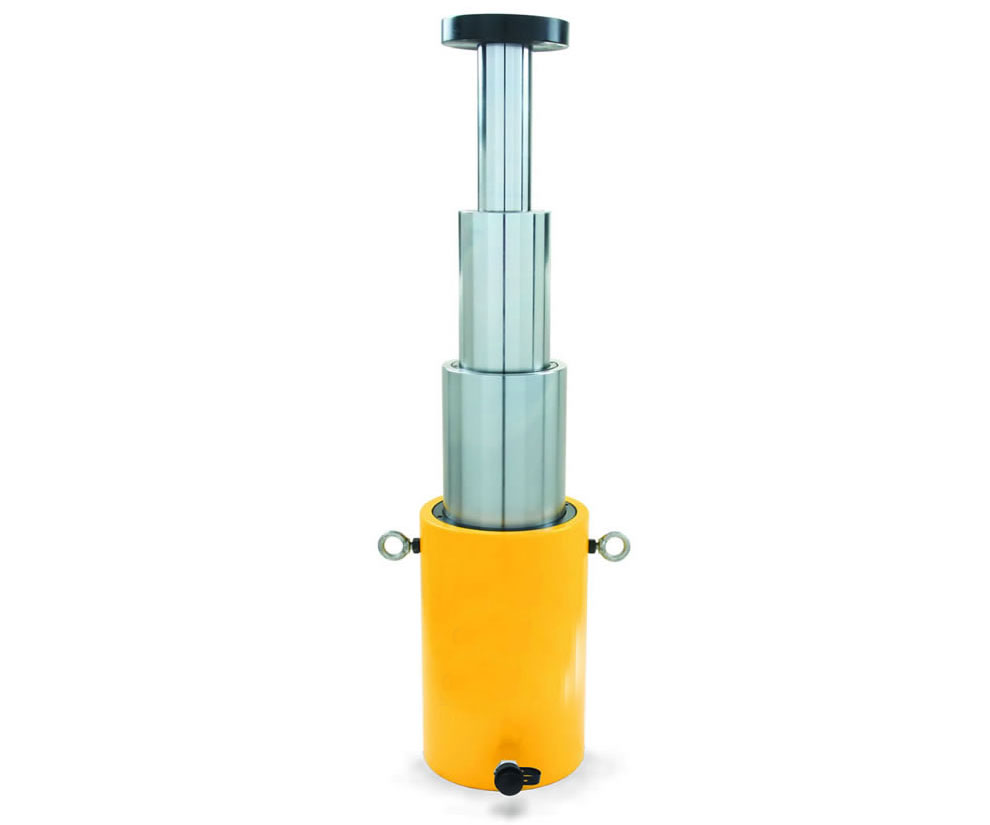 aosite 奥斯特 多节式液压油缸通用型分离式千斤顶 含泵 30t 行程300