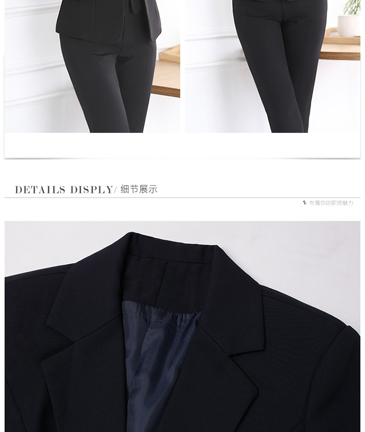
                                        妙兰诗 2016新款秋季酒店j经理制服 银行经理服衬衫套装业务经理西装女士西服正装 黑西服+裤子918 L                