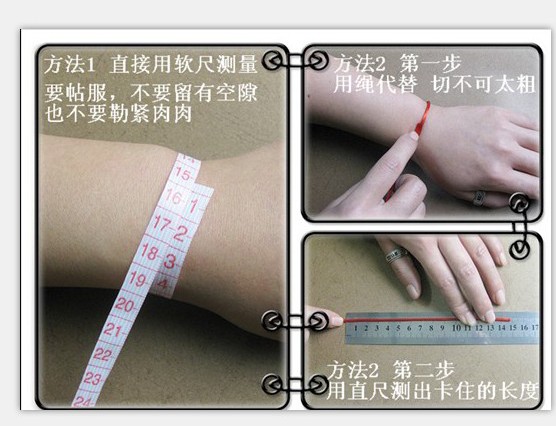这样就可以知道你的手腕的周长了.