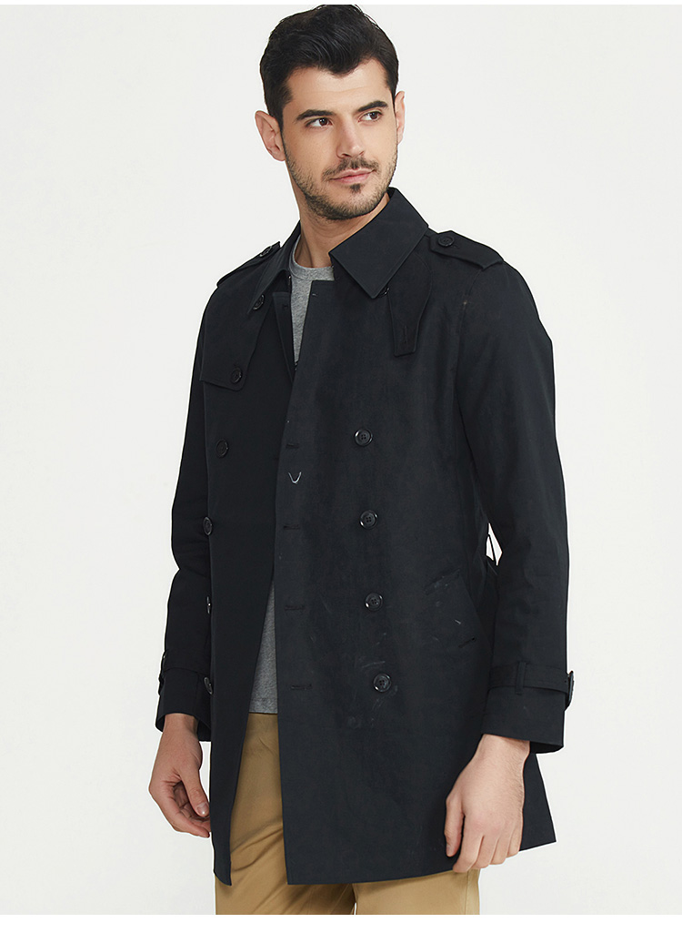 london fog/伦敦雾男士商务休闲中长款风衣 ls15wf004 z9 160/80b(46)