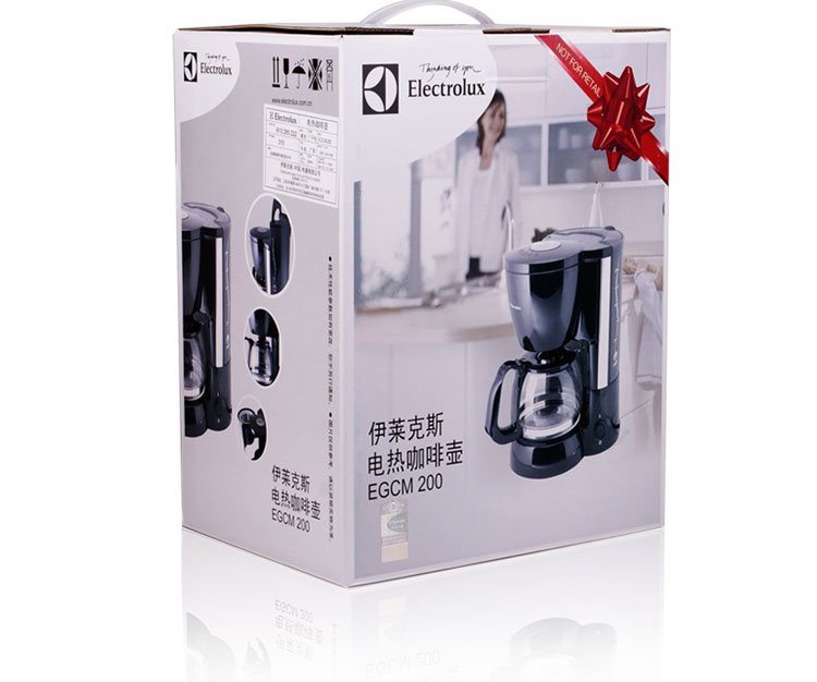 
                                        美式滴漏式咖啡壶 EGCM200 家用美式咖啡机 滴漏式咖啡壶 3-4人份 750ml                