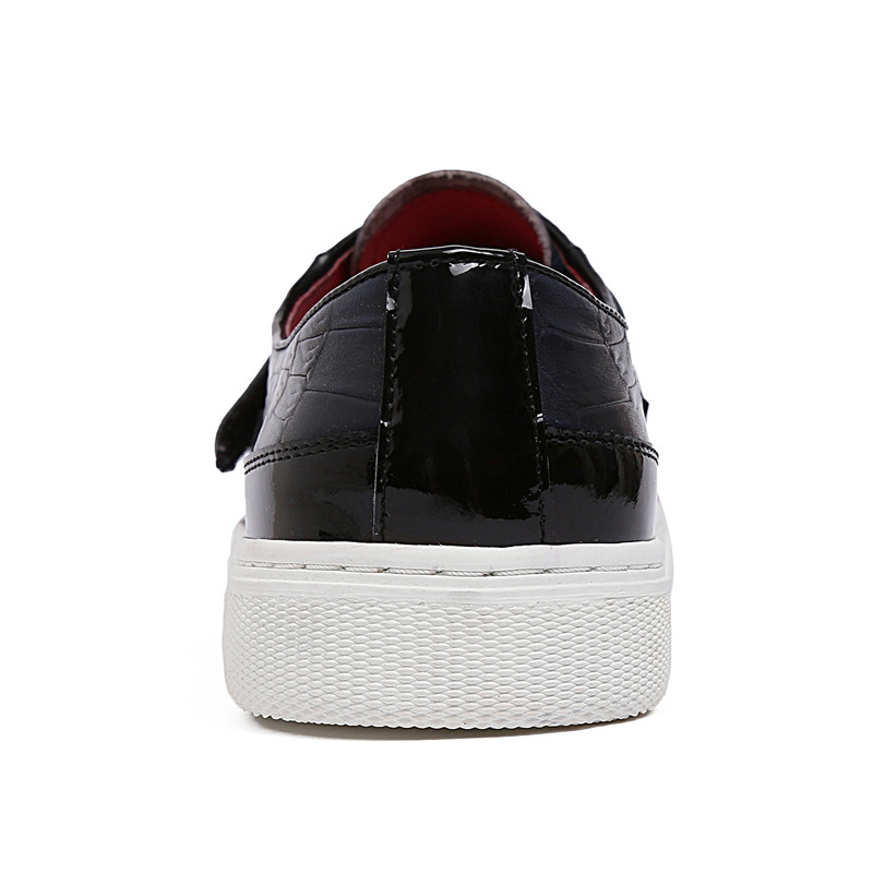 香港bezos贝左斯 15秋季男休闲皮鞋英伦男潮流青年板鞋系带鞋 黑色 43