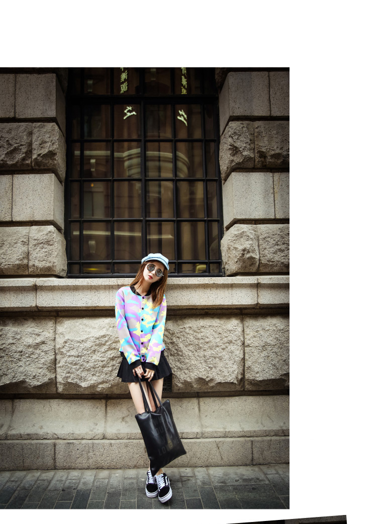 衣恋者们2015新款棒球服情侣外套 格子 XL