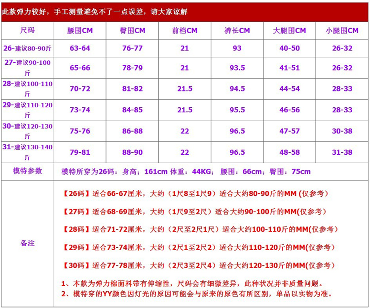 
                                        格拉芙 清仓春夏款女士糖果色铅笔裤韩版弹力修身牛仔裤女小脚长裤打底裤潮 白色 27                