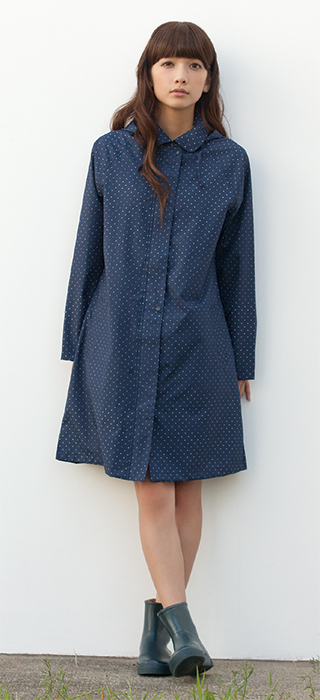 【防晒防雨防风】日本w.p.c正品轻薄时尚风雨衣-针点A字款-R-1039胸围103cm 绿色