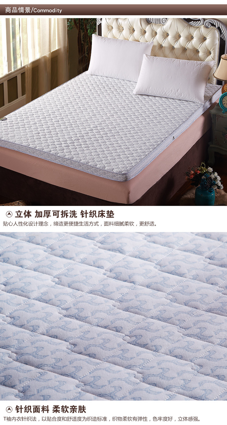 
                                        蓝迪丝(landisi)卡通超柔加厚法莱绒珊瑚绒防滑冬用保暖床垫儿童学生单人双人床褥子 月亮之上 135cm*200cm                