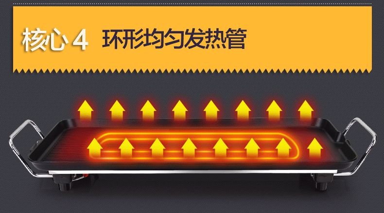 
                                        家用电烧烤炉 烧烤盘 韩式烤肉机铁板烧无烟不粘烤肉锅 旗舰款 单个烧烤机                