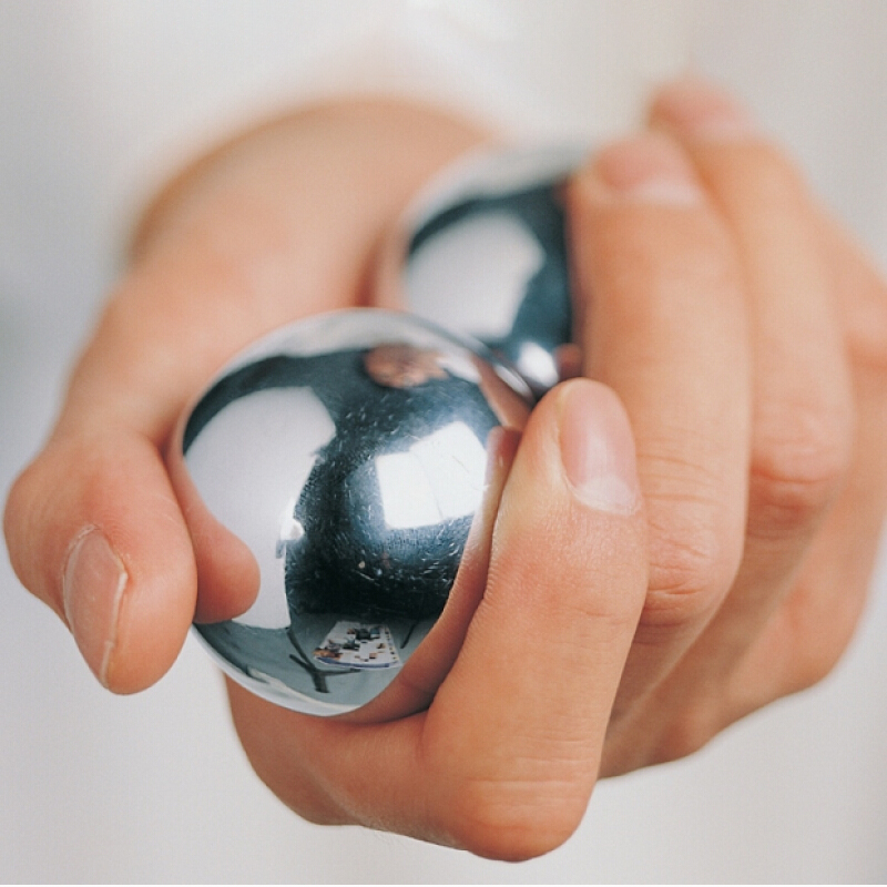 健身钢球实心球铁球手握健身球手球太极球钢球不锈钢公园健身球 35mm2