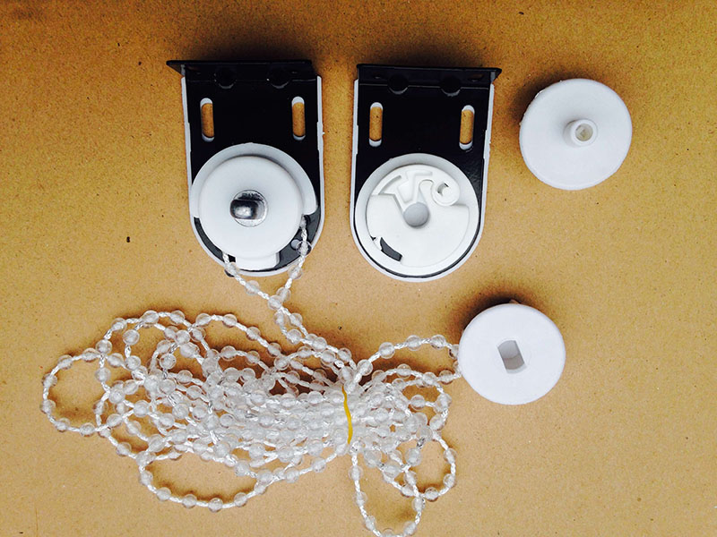 黑金刚卷帘控制器制头拉珠配件头拉珠卷轴窗帘配件拉姆斯制头 普通