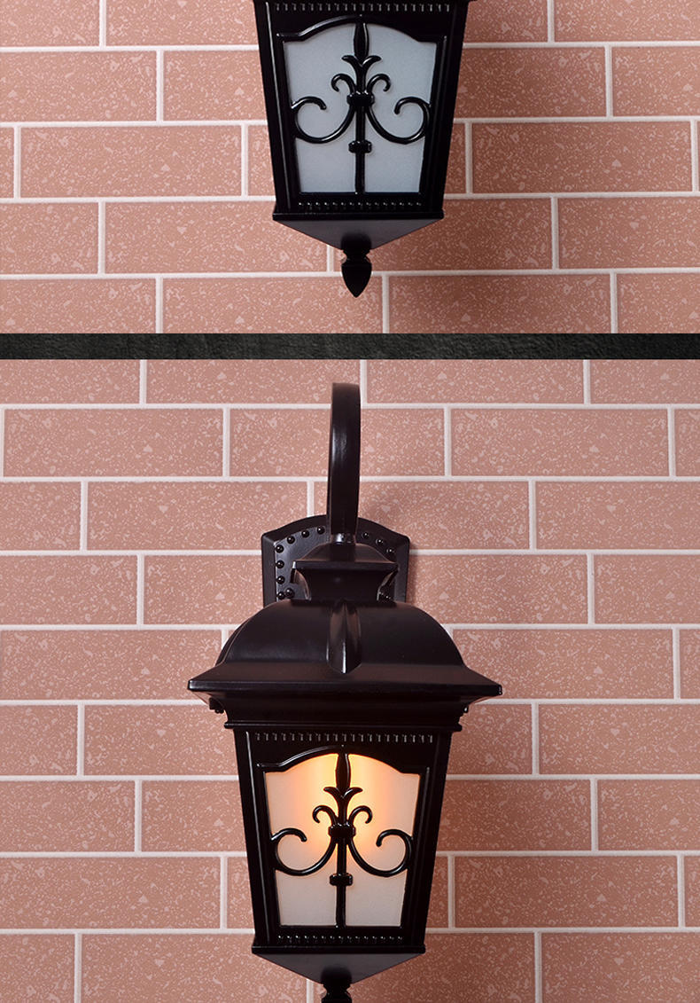 可汗壁灯室外户外复古庭院花园别墅欧式阳台过道走廊墙壁露台门柱大门