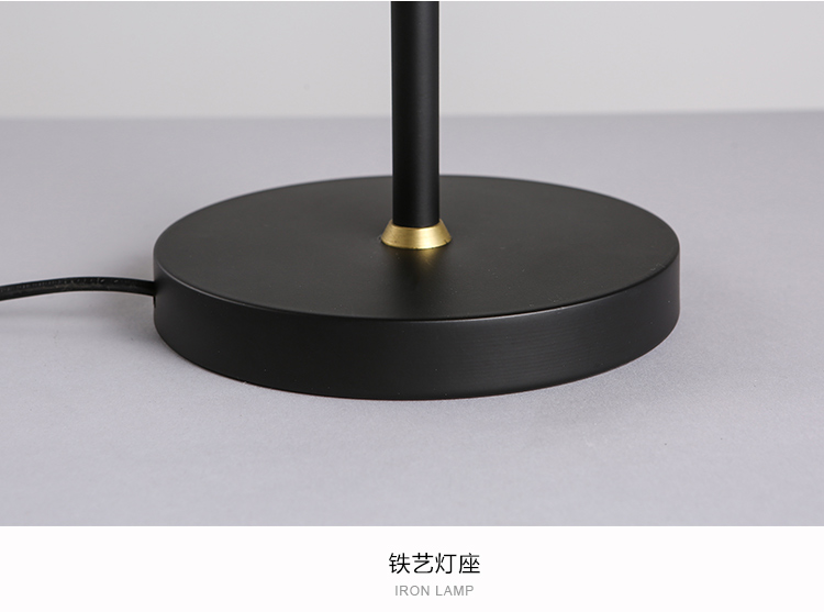 
                                        KC灯具现代简约长臂北欧铁艺支架可调节台灯灯罩学习书桌办公室LED黑色 15-T3994 白光                