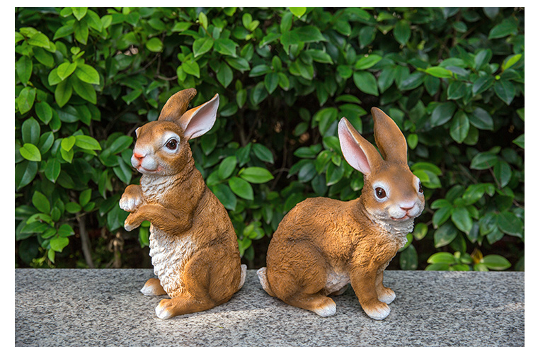 装饰工艺品摆设仿真动物小兔子摆件 黄兔 站立款品牌: 慧祥 商品名称