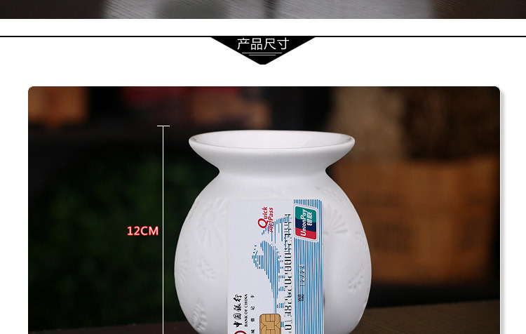 
                                                            巨头欧式婚庆创意香薰炉白色简约陶瓷浪漫蜡烛杯镂空家居装饰一个                