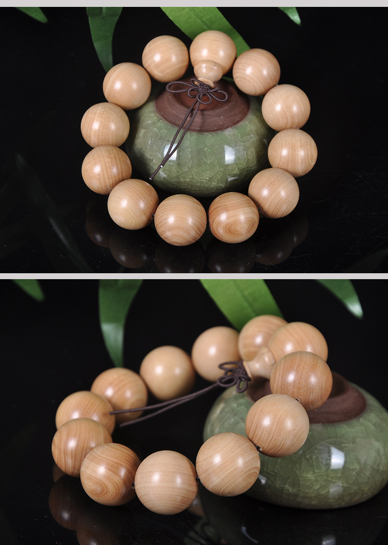 黄杨木湖北黄杨小叶黄杨佛珠手串 精品小孔手串2.0 0.8 108颗男女手链