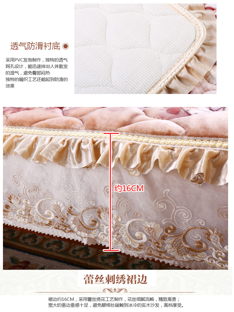 
                                        慕梵依 实木沙发垫 四季通用防滑坐垫 C01驼 腰枕35*55cm                