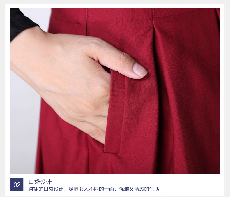 玖寸绿2016春季女装半身裙中长款裙子高腰显瘦百褶伞裙韩版篷篷裙610 黑色 M