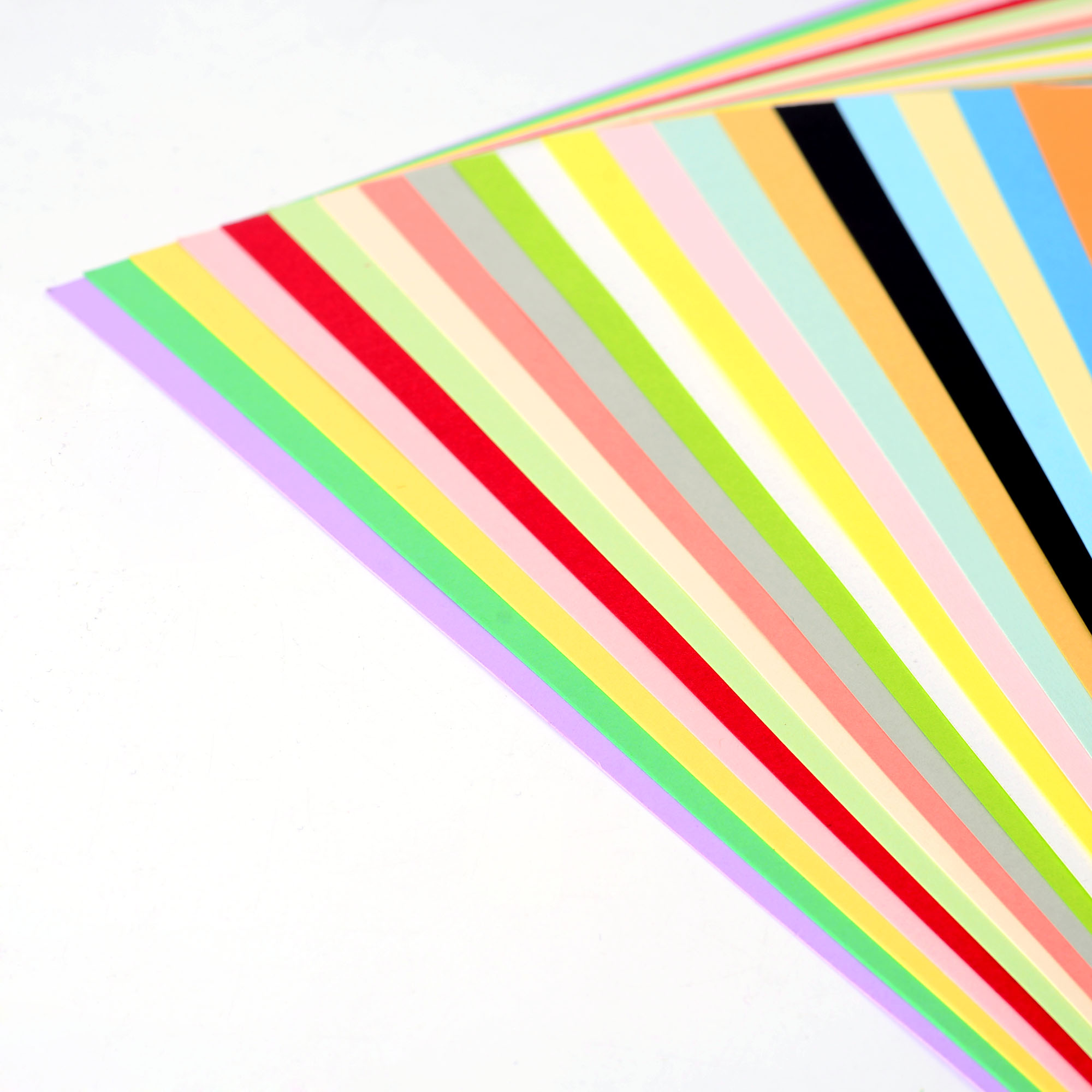 儿童手工纸4k卡纸折纸8k彩纸彩色厚手工制作大张幼儿园打印纸 a4 (20