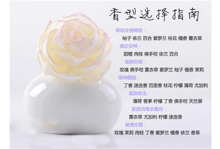 花盛 梦想天使香薰精油套装 摆件 创意礼品 生日礼物 49986玉兰蓝色