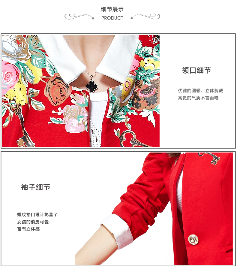 澳奇美2015秋装女装小西服三件套修身显瘦气质运动套装时尚休闲8932 浅灰色 M