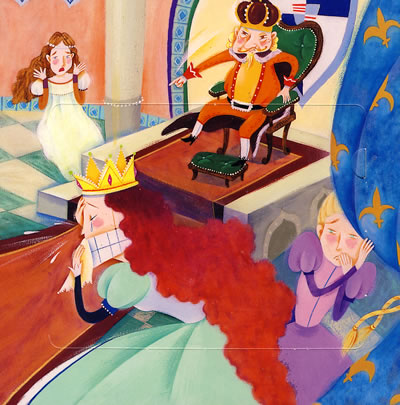 公主困在了城堡,等待白马王子来救她