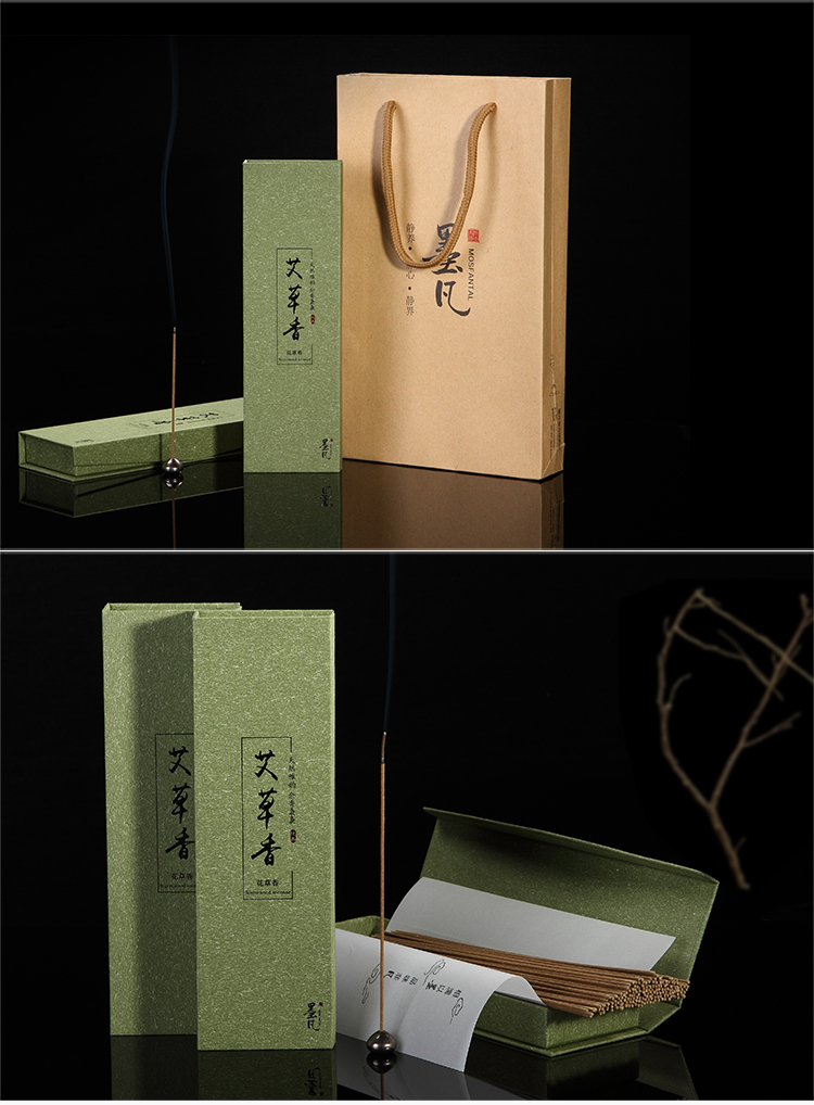 墨凡 艾草香线香 艾香薰香 三年陈艾80g